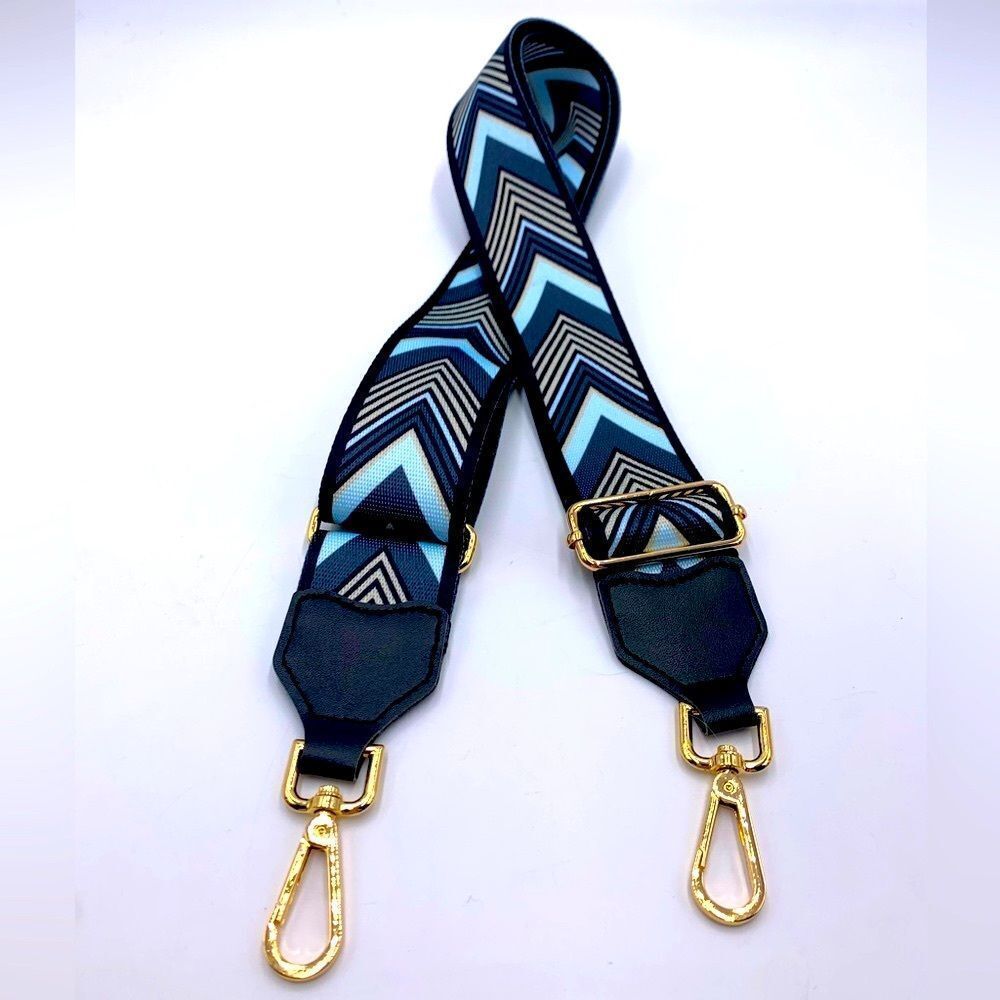 Cool Blue White Chevron Pattern Replacement Adjus… - image 3